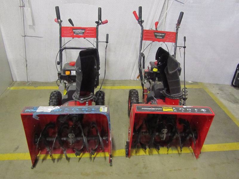 (2) Powersmart Snow Blowers 212cc and 208cc