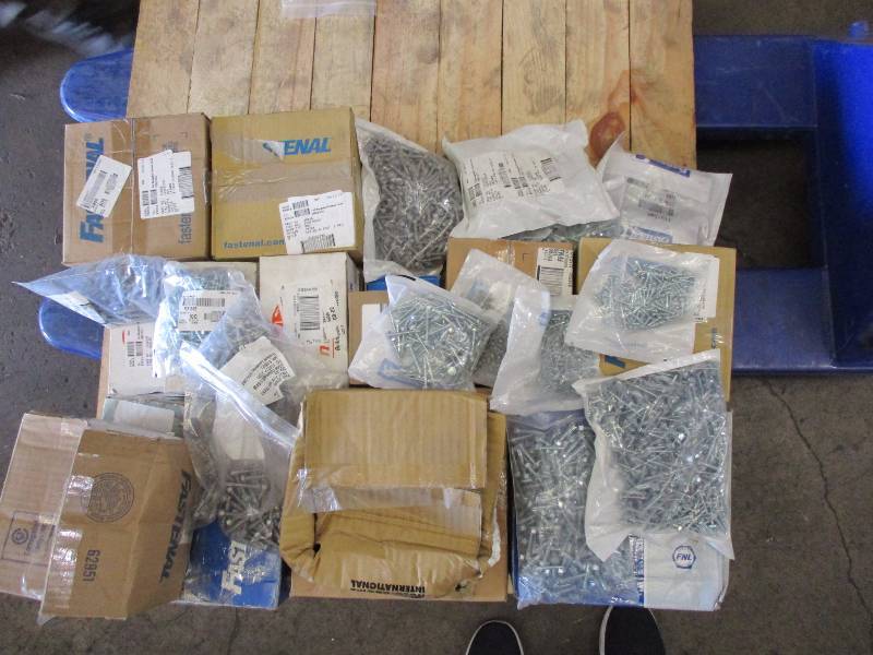 Pallet of self drilling screws