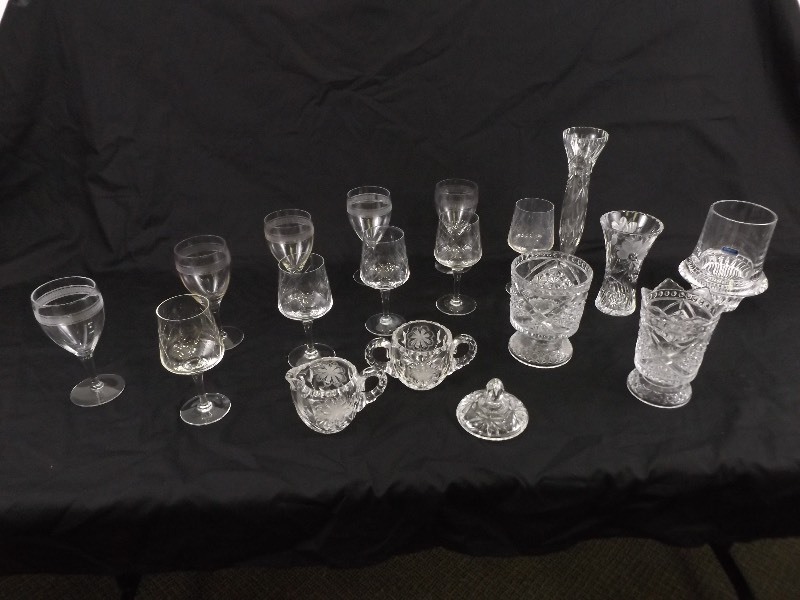 Large lot of Vintage and Antique Crystal
