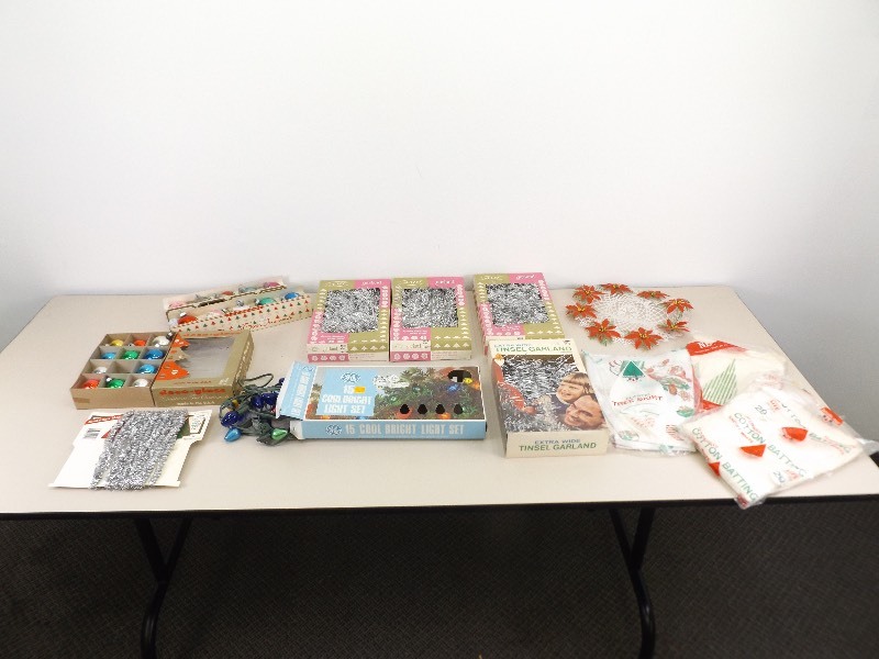 Large lot of Vintage Christmas Ornaments etc.