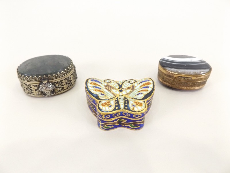 3 Antique Trinket Boxes