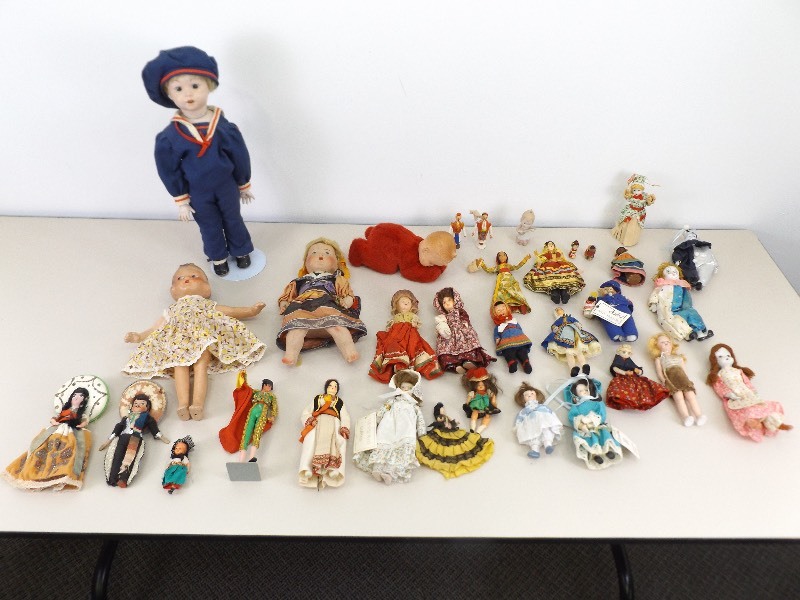 Large Lot of Vintage Porcelain etc. Dolls