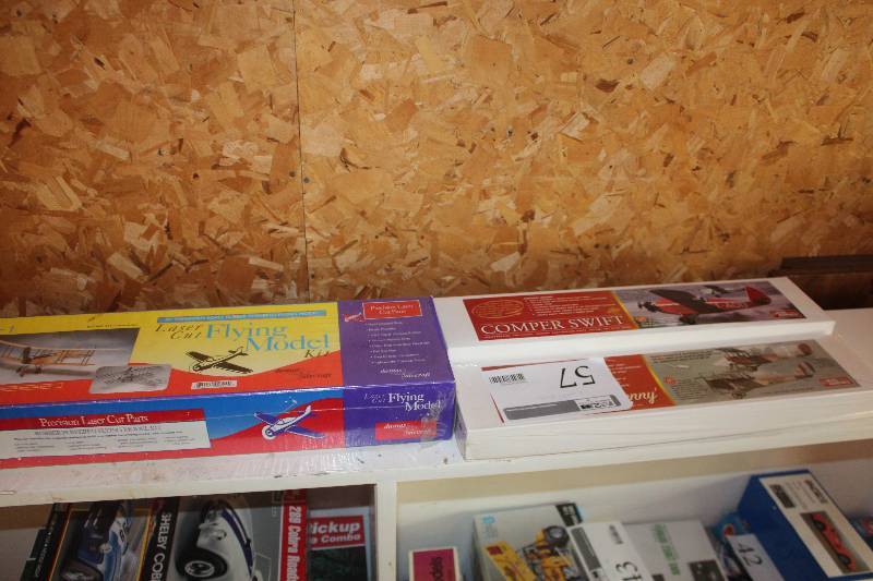 lot 57 image: Lot of (3) Electric Radio Control Airplane Kits Includes Standard J1, 2-Comper Swift