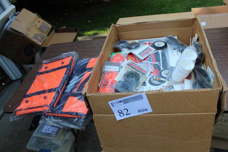 lot 82 image: Misc Radio Control Offroad Cases, Tires, Wheels