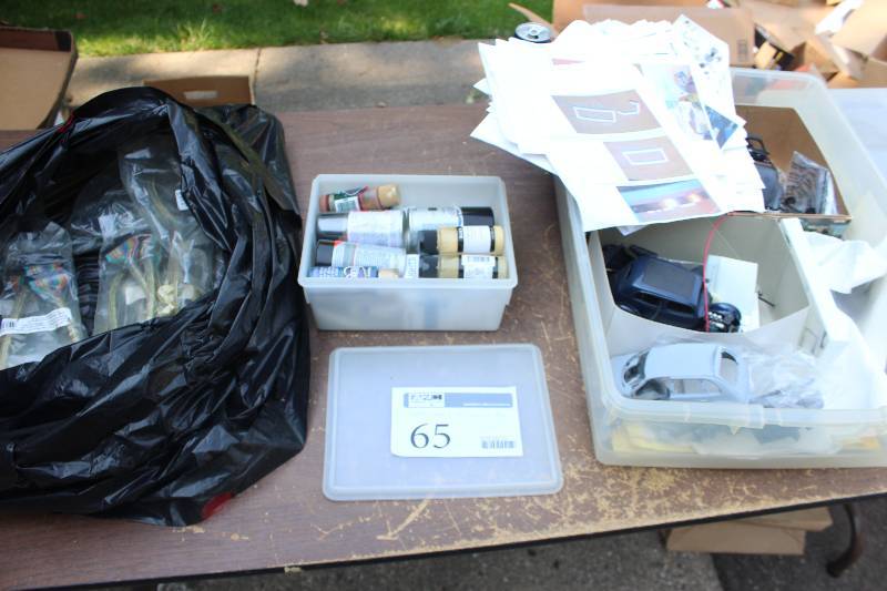 lot 65 image: Modeling Paint, Model Parts, Misc Cables