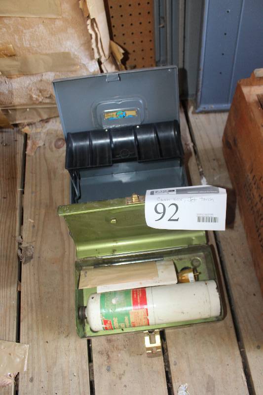 lot 92 image: Propane Torch Kit, Cash Box