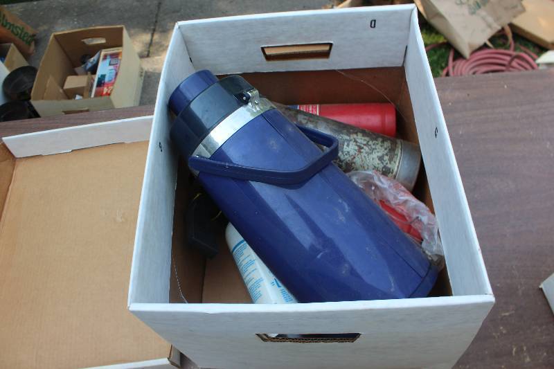 lot 103 image: Camping Equipment Includes Thermos, Propane