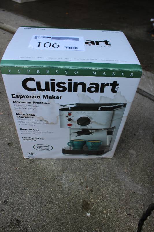 lot 106 image: Cuisinart Expresso Maker