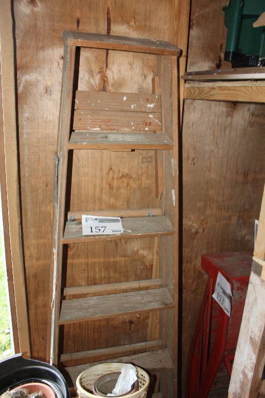 lot 157 image: Rich Samson Industrial Wood Ladder
