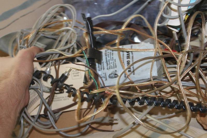 lot 213 image: Ampex Wired Microphone, Misc Wires, Electrical