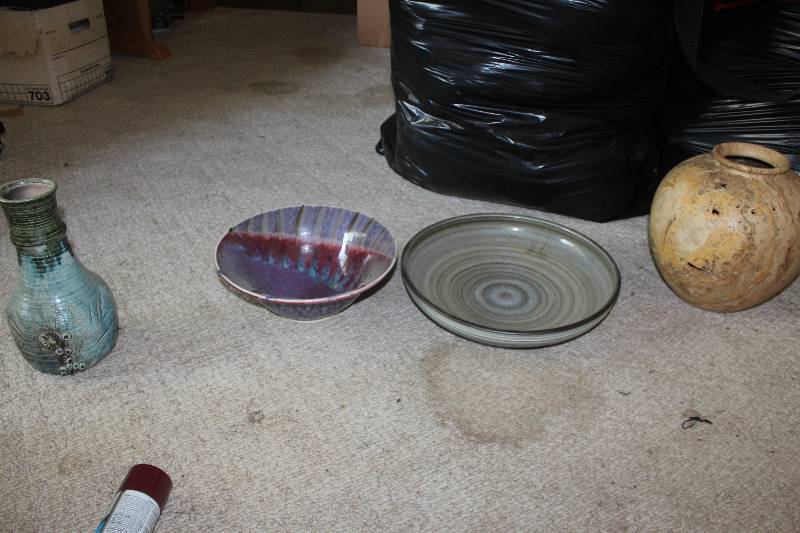 lot 222 image: Pottery Plates, Vases