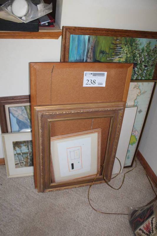 lot 238 image: Framed Wall Art, Misc Frames