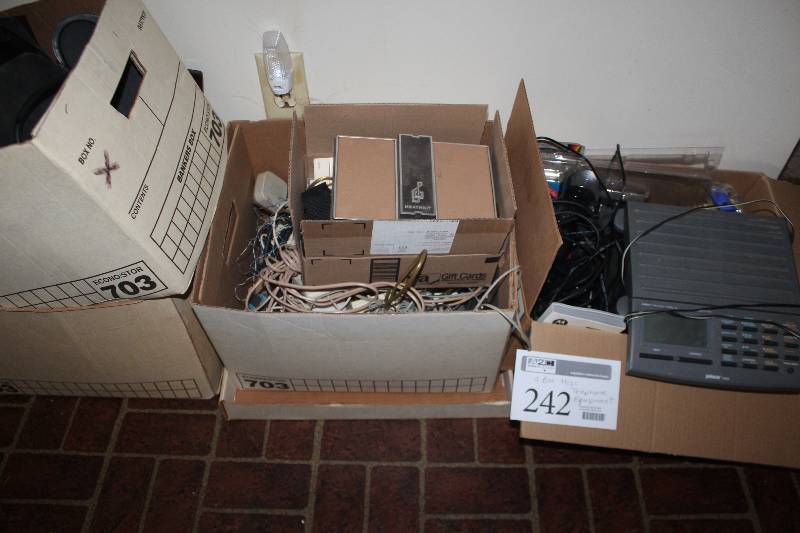 lot 242 image: Lot of (4) Boxes of Misc Telephone Equipment