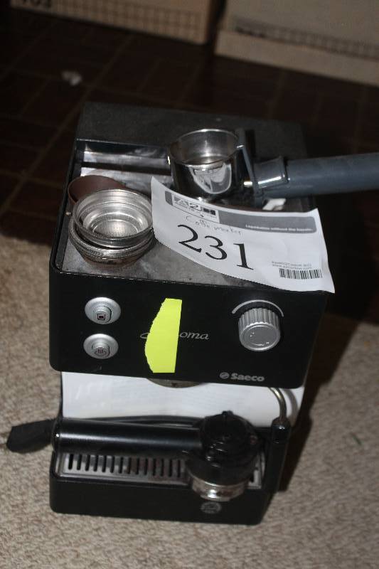 lot 231 image: Saeco Aroma Coffee Maker w Accessories