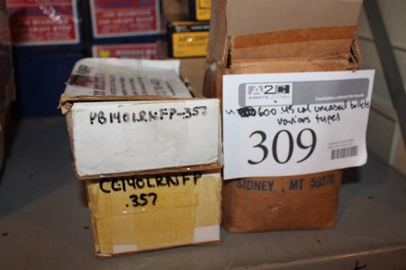 lot 309 image: Lot of (Approximately 600) Various .45 Uncased Rounds Gum Ammo
