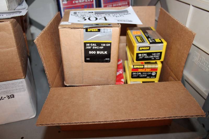 lot 304 image: Lot of (Approximately 1300) Various .38 Uncased Rounds Gum Ammo