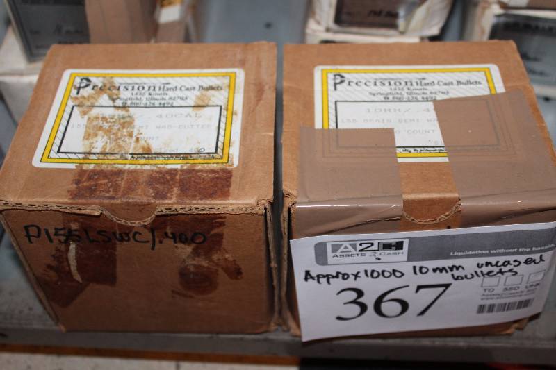 lot 367 image: Lot of (Approximately 1000) Various 10mm Uncased Rounds Gum Ammo