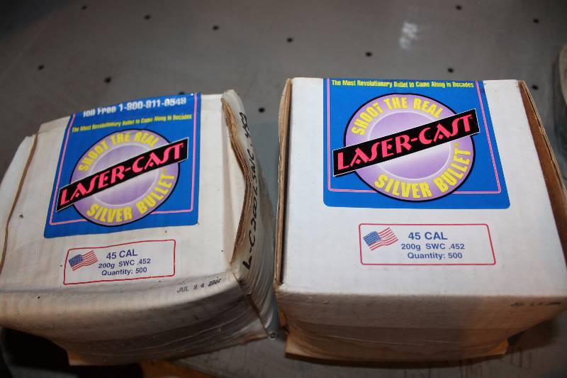 lot 292 image: Lot of (Approximately 1000) .45 200gr Uncased Rounds Gum Ammo
