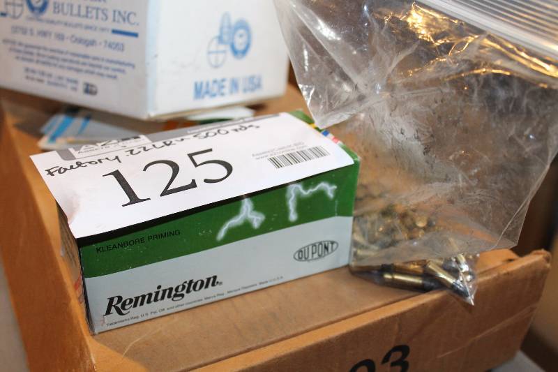 lot 125 image: Lot of (Approximately 500) Remington .22LR Factory Load Gum Ammo