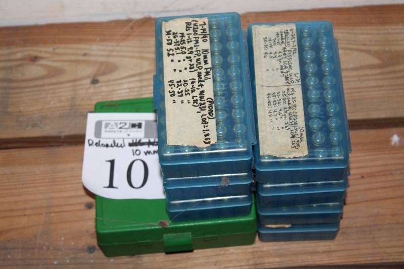 lot 10 image: Lot of (Approximately 450) 10mm Rounds Reloaded Gum Ammo