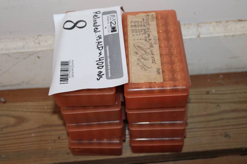 lot 8 image: Lot of (Approximately 400) .45 ACP Rounds Reloaded Gum Ammo
