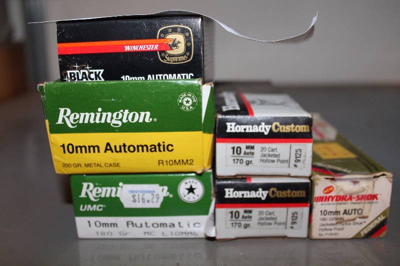 lot 137 image: Lot of (Approximately 180) Remington 10mm Standard & Defensive Rounds Gum Ammo