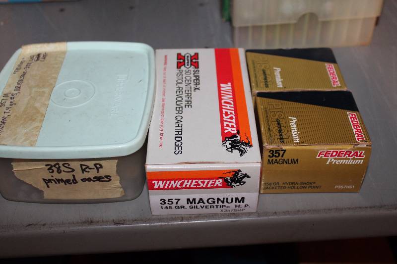 lot 131 image: Lot of (Approximately 100) Winchester .357 Magnum Hollow Point Rounds, Reloads Gun Ammo