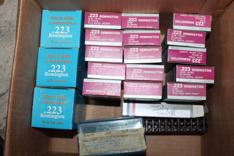 lot 146 image: Lot of (Approximately 450) Various .223 Remington Rounds Gum Ammo