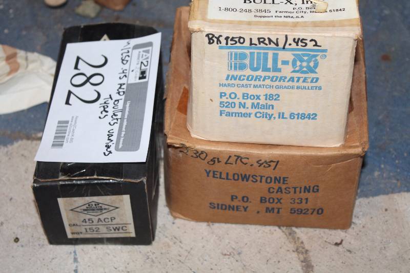 lot 282 image: Lot of (Approximately 1250) Various .45 ACP Rounds Gum Ammo