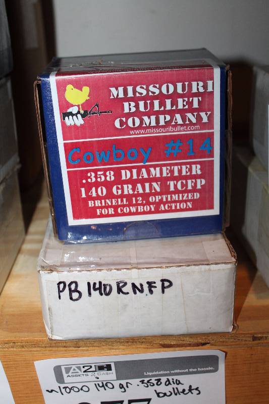 lot 277 image: Lot of (Approximately 1000) Missouri Bullet .358 140gr Rounds Gum Ammo