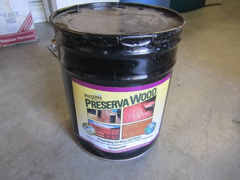 lot 5 image: 5 Gallons Preserva Wood Penetrating...