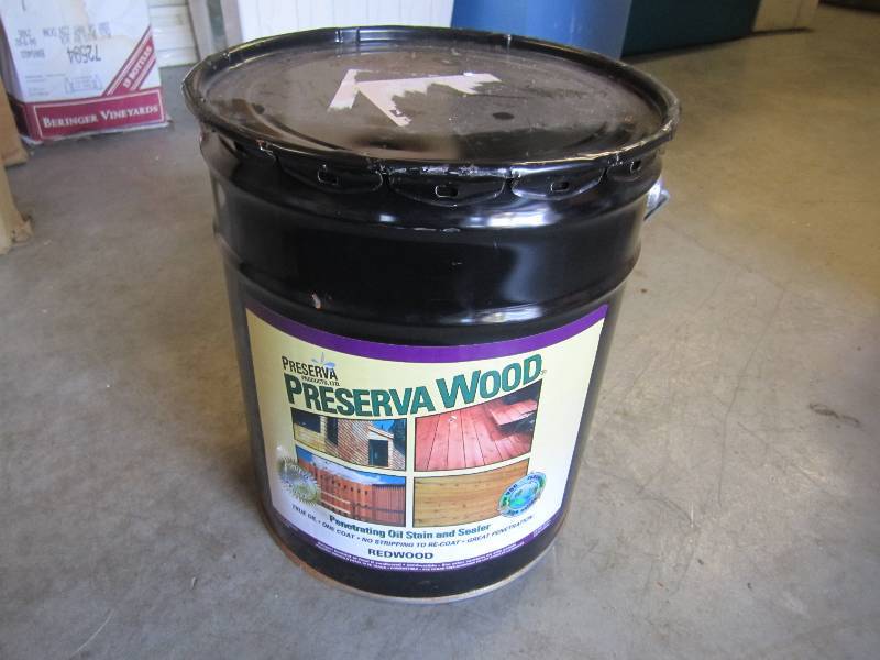 lot 6 image: 5 Gallons Preserva Wood Penetrating...