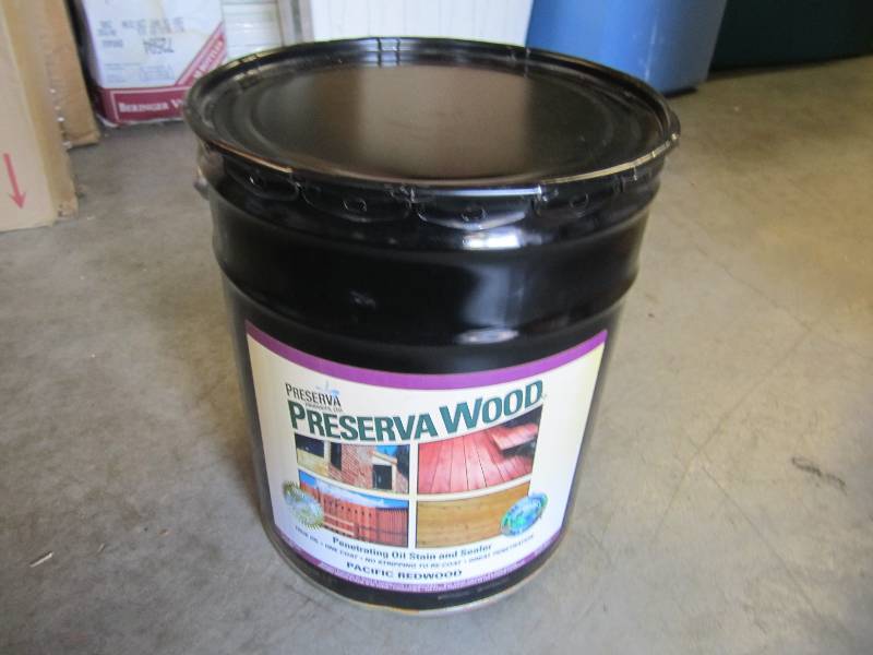 lot 11 image: 5 Gallons Preserva Wood Penetrating...