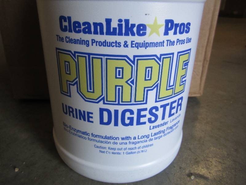 lot 13 image: Case of 4 - 1 Gallon Purple Urine D...