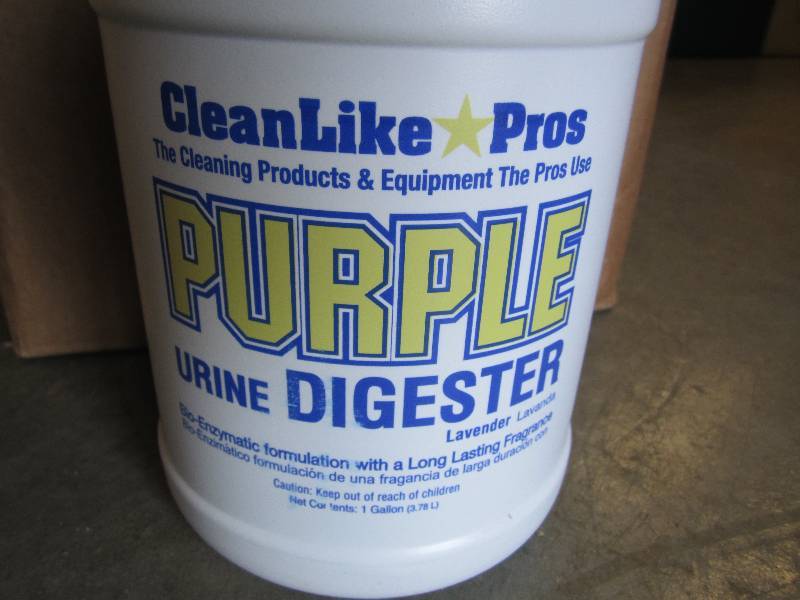 lot 15 image: Case of 4 - 1 Gallon Purple Urine D...