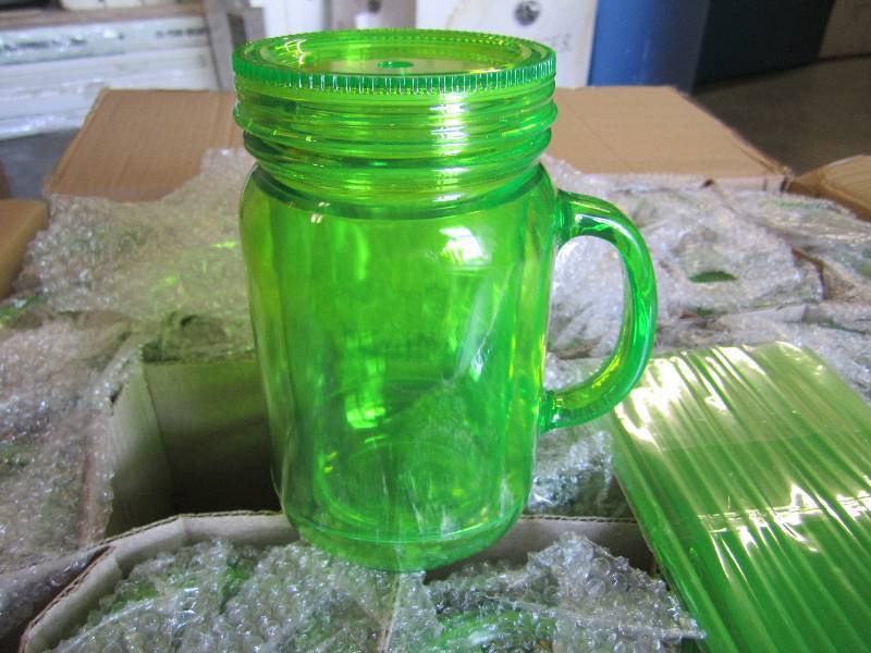 lot 27 image: Case of 24 Mason Jar Tumblers with ...