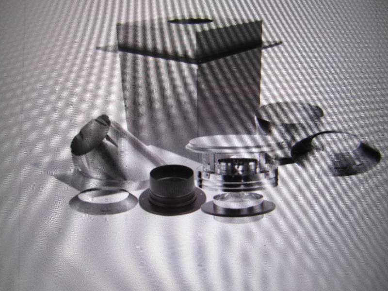 lot 31 image: 6 Wood Stove Chimney Basic Kit Mod...