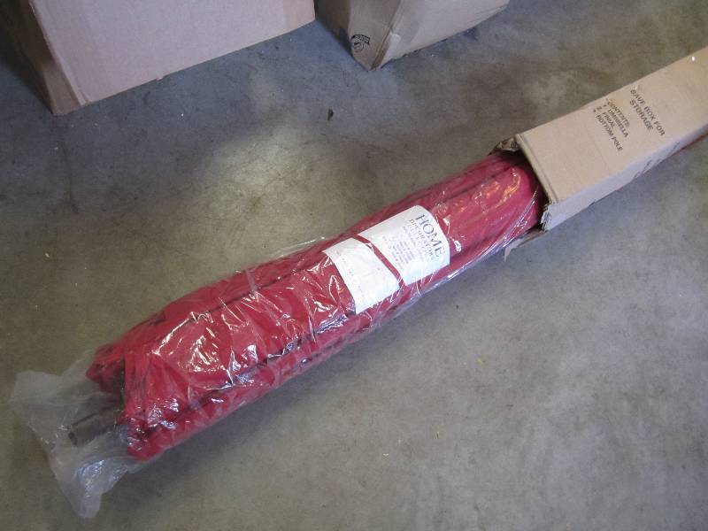 lot 58 image: 11 ft Aluminum Frame Unbrella Open ...