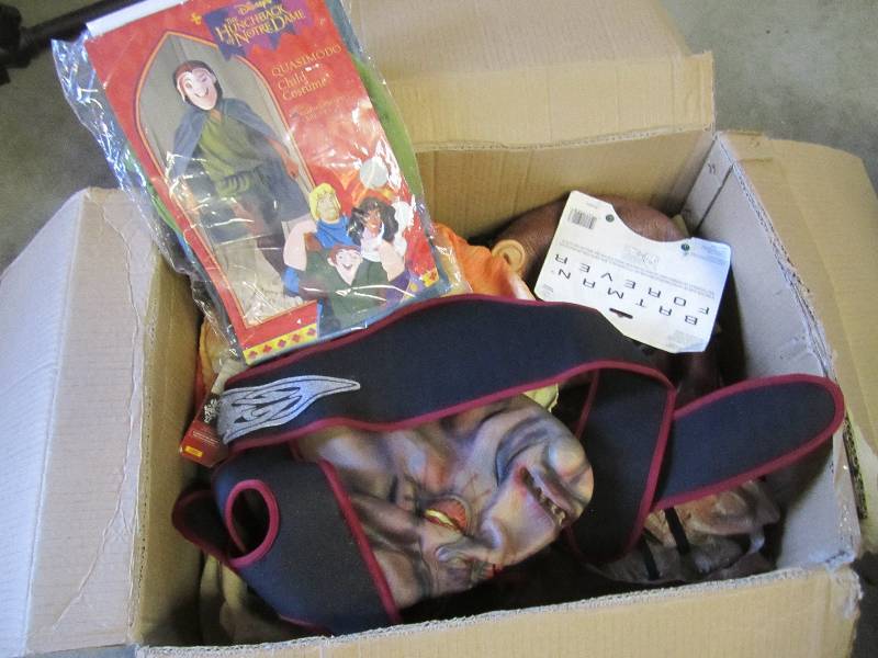lot 60 image: Large Box Full of Halloween Masks. ...