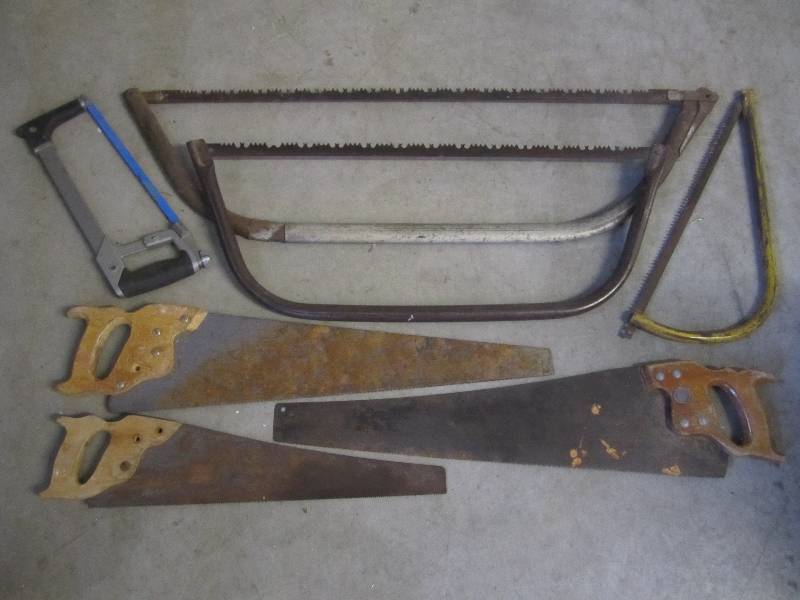 lot 66 image: Lot of 7 Hand Saws ...
