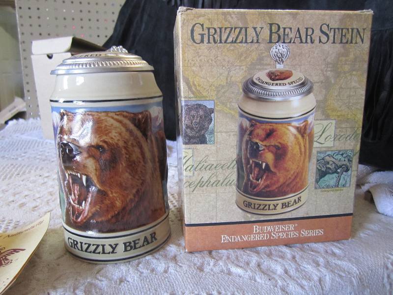 lot 96 image: Grizzly Bear Stein Endangered Speci...
