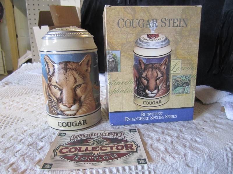 lot 98 image: Cougar Stein Endangered Species Ser...