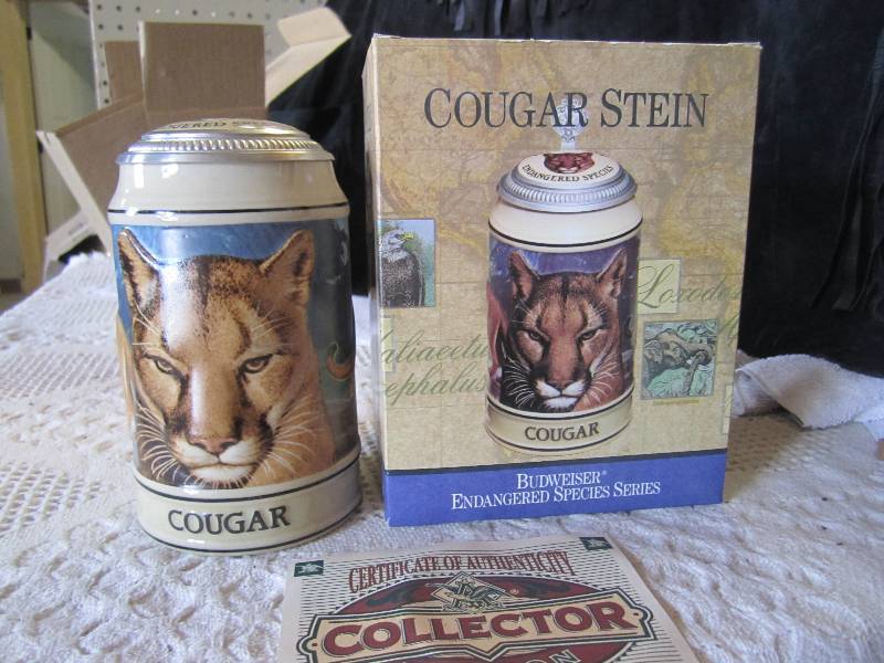 lot 99 image: Cougar Stein Endangered Species Ser...