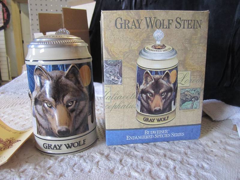lot 101 image: Gray Wolf Stein Endangered Species ...