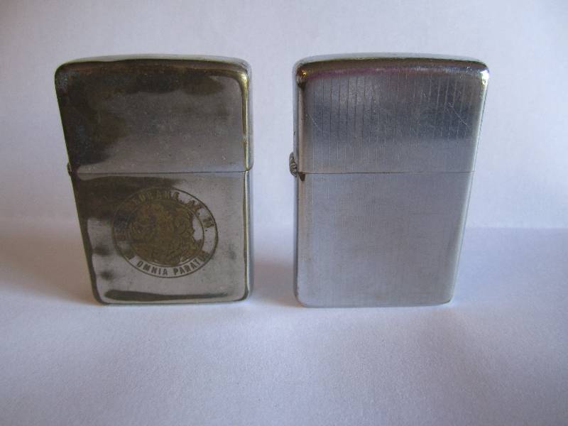 lot 120 image: Lot of 2 Vintage Zippo Lighters...