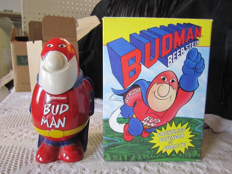 lot 153 image: Budman Beer Stein Collectors Editi...