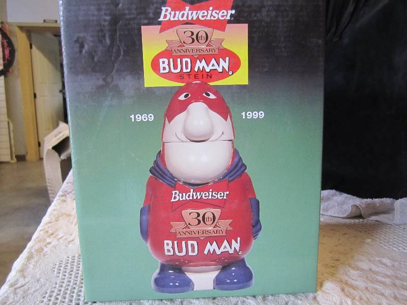 lot 155 image: Budweiser 30th Anniversary Bud Man ...