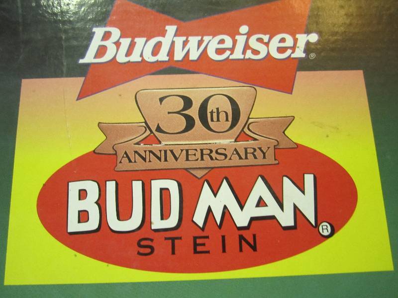 lot 156 image: Budweiser 30th Anniversary Bud Man ...