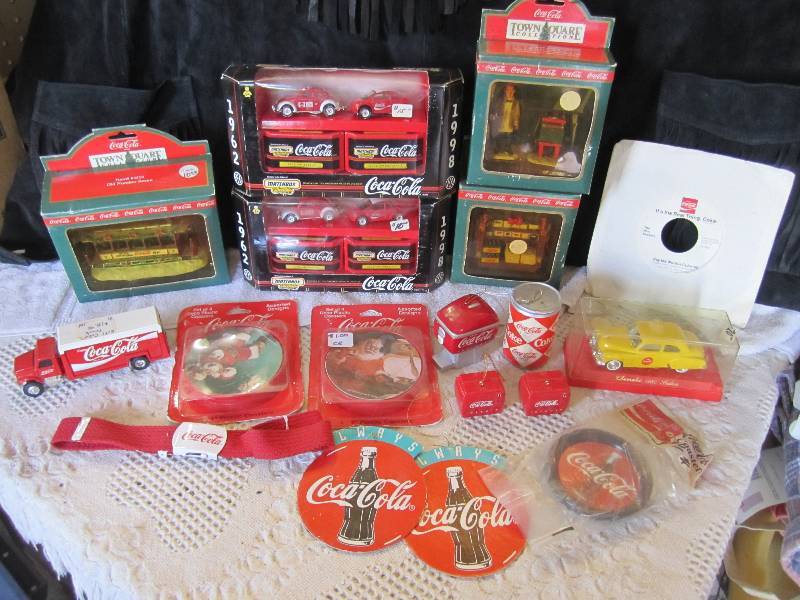 lot 170 image: Lot of Coca-Cola Collectibles Die C...