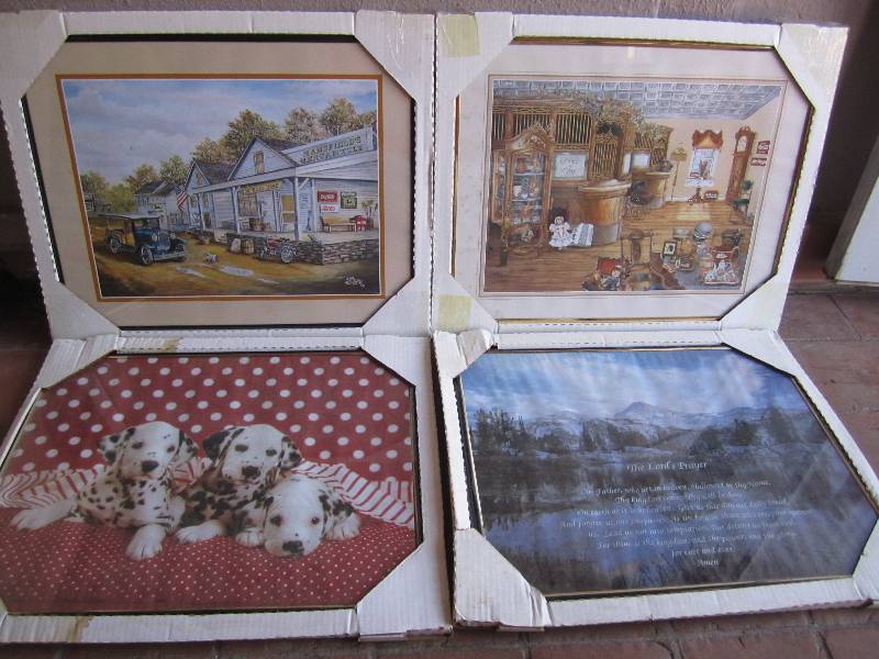 lot 188 image: Lot of 4 Frames Posters New old sto...